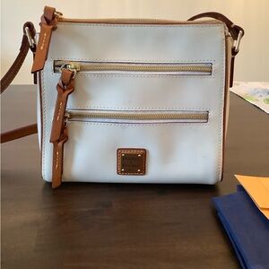 Dooney & Bourke White Patent Leather Crossbody Bag